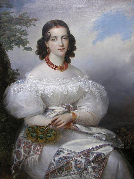 Francois Joseph Kinson Portrait of a German Princess oil painting picture